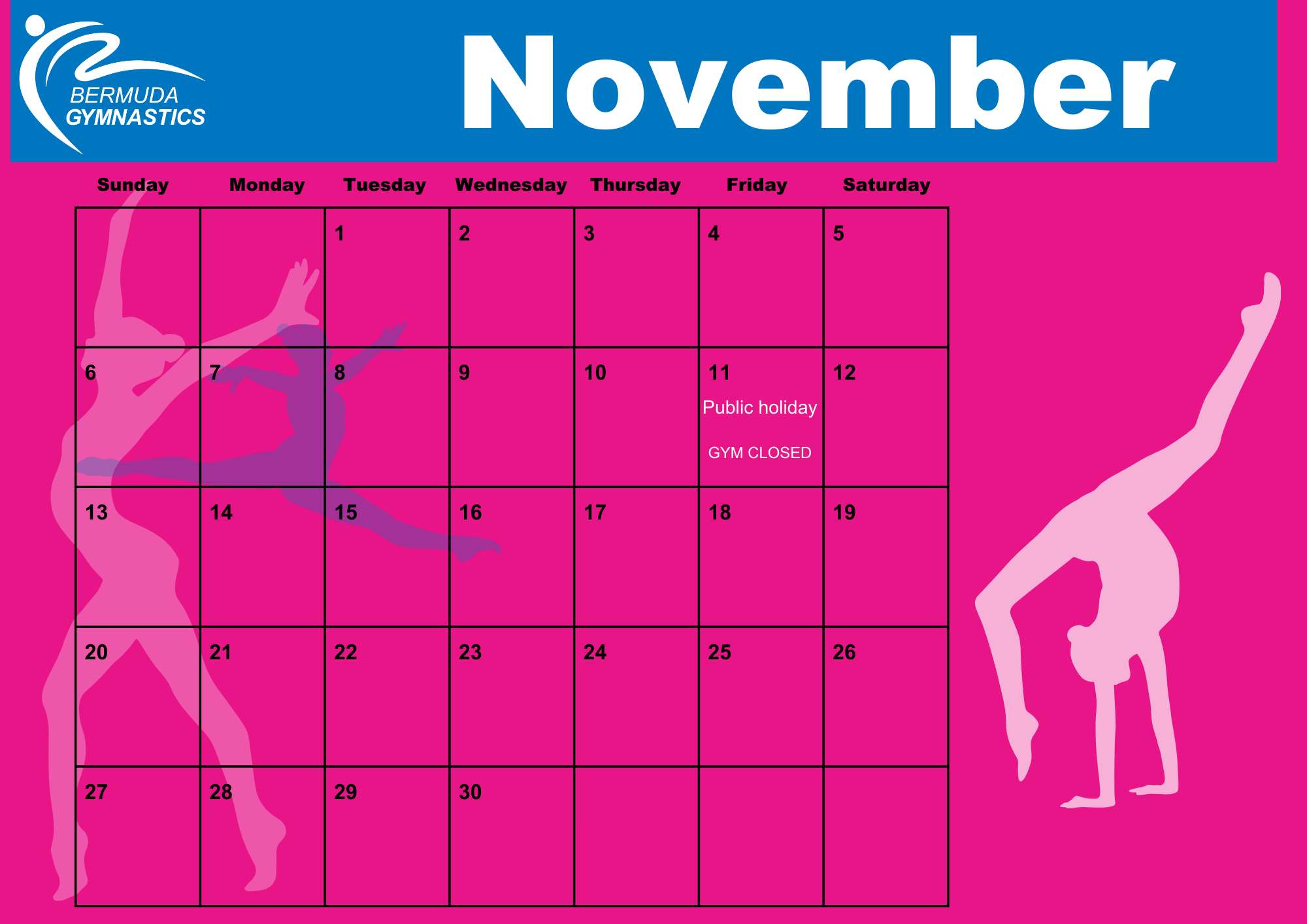 Fall 2022 Calendar Nov