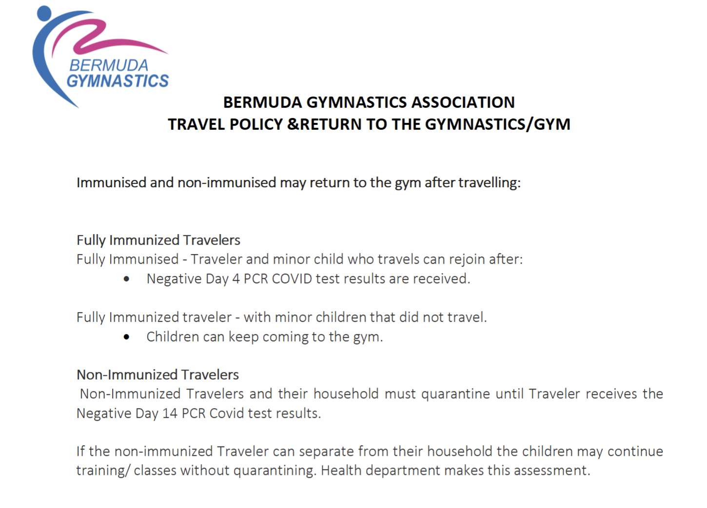 Travel policy updated